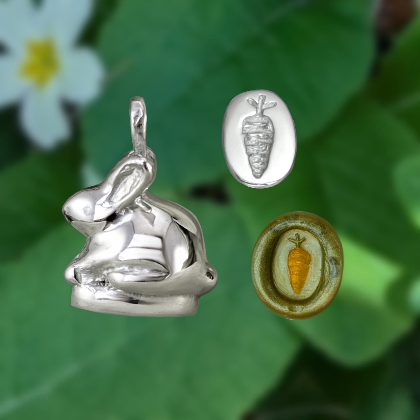 Bunny Wax Stamp - Necklace Set