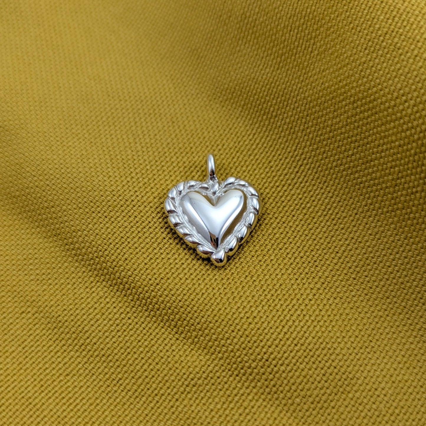 Cornish Pasty Heart Pendant