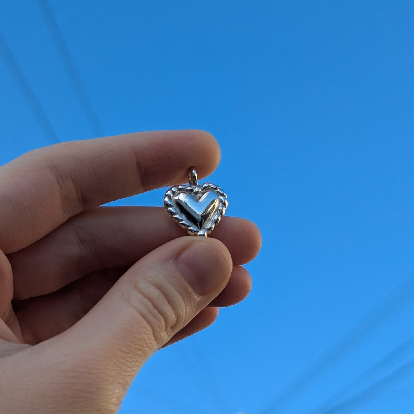 Cornish Pasty Heart Pendant