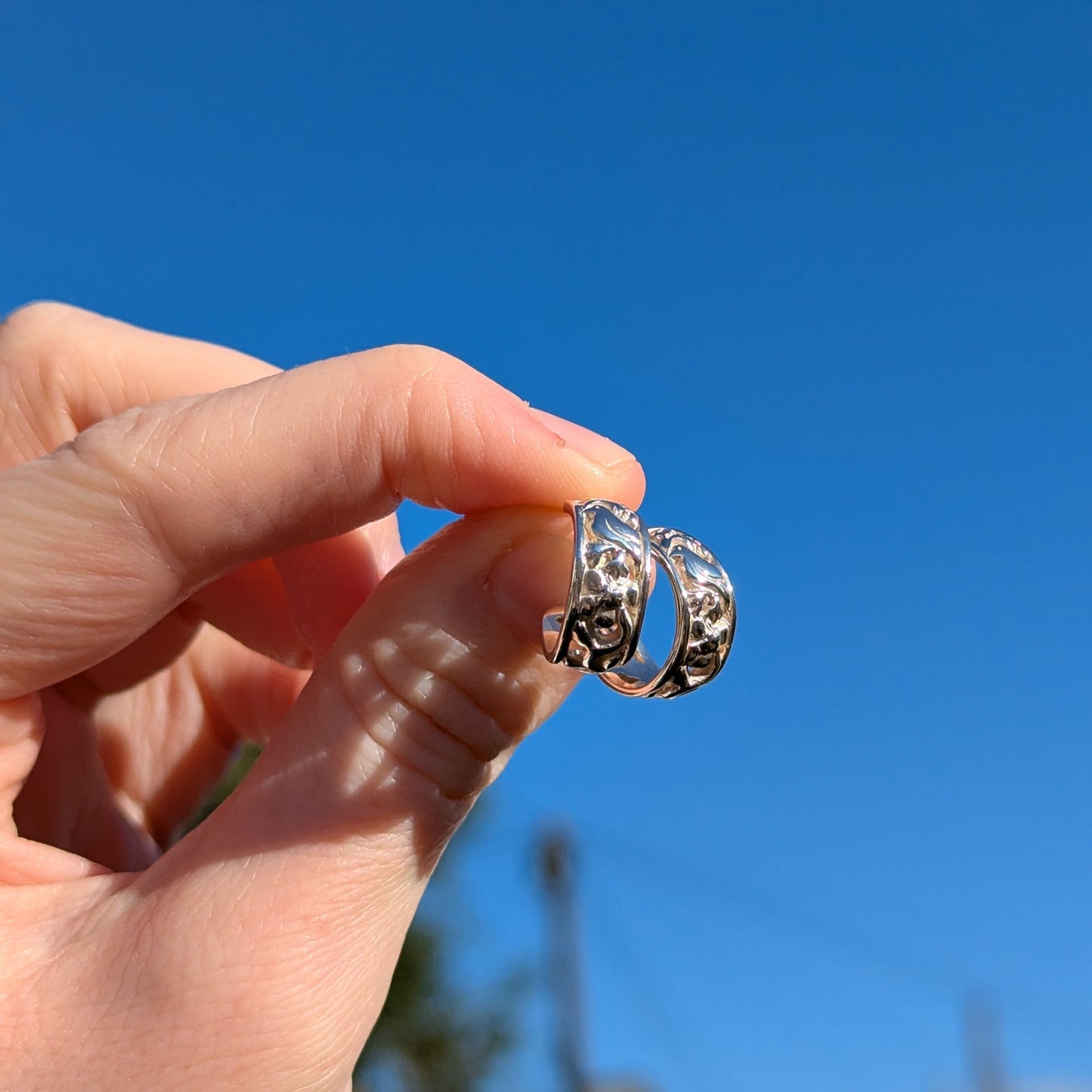 Little Bird Hoop Stud Earrings