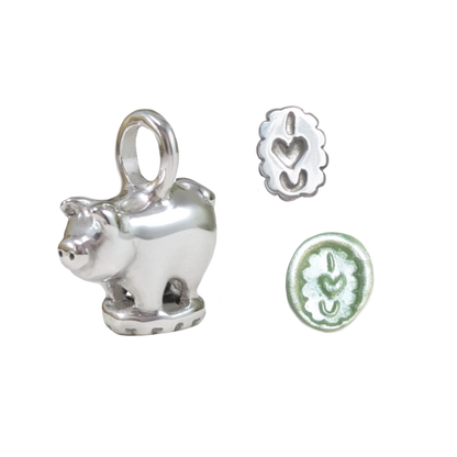 Love Pig Wax Stamp - Necklace Set