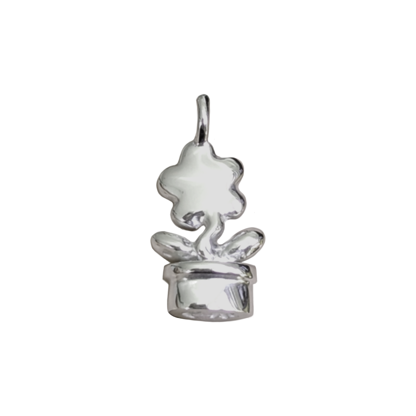 Pendant Only - Flower Pot Wax Stamp