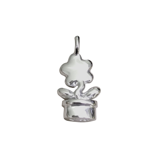 Pendant Only - Flower Pot Wax Stamp