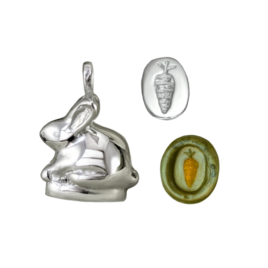 Bunny Wax Stamp - Necklace Set