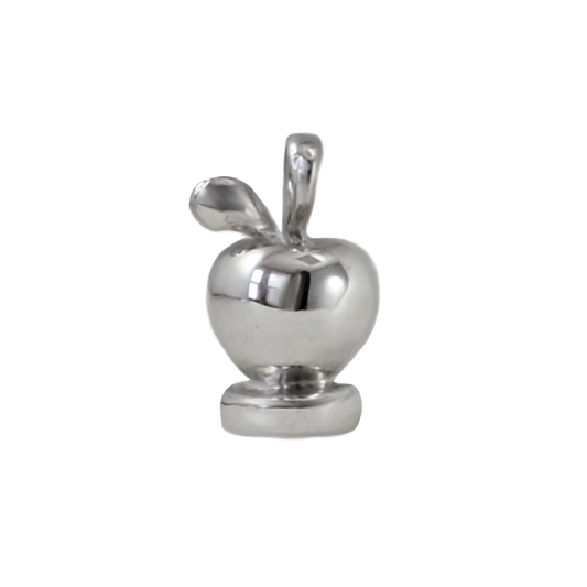 Pendant Only - Juicy Apple Silver Wax Stamp