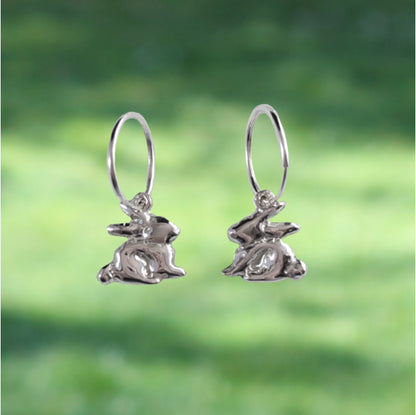 Bunny Hoop Earrings - Ready To Ship
