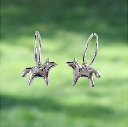 Horse Hoop Earrings - Ready To Ship