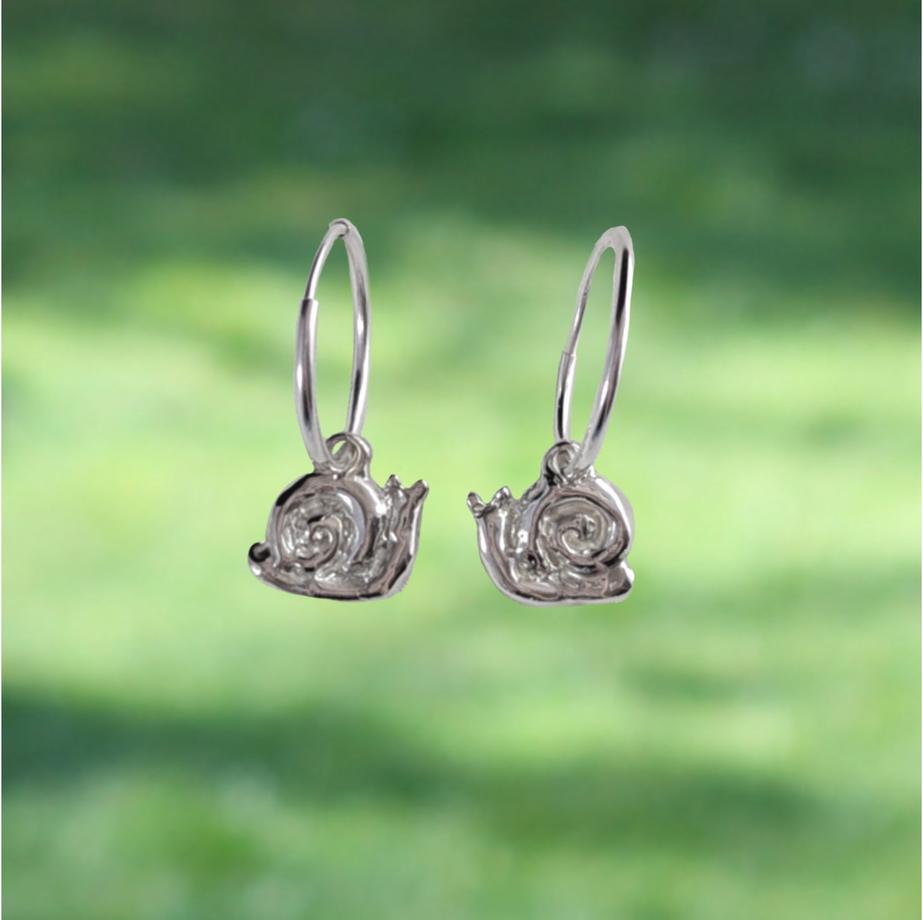 Snail Hoop Earrings - Ready To Ship