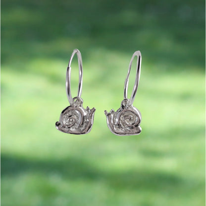Snail Hoop Earrings - Ready To Ship