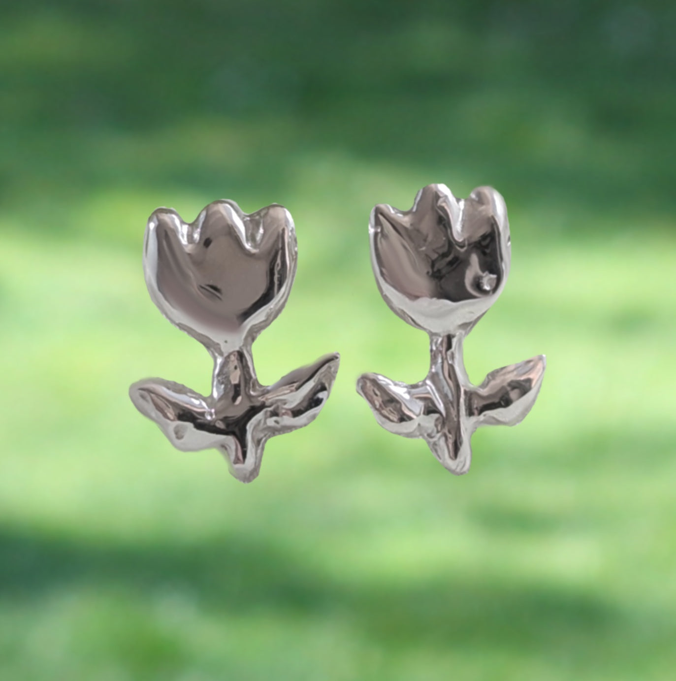 Tulip Stud Earrings - Ready To Ship