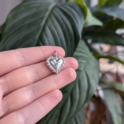 Cornish Pasty Heart Pendant