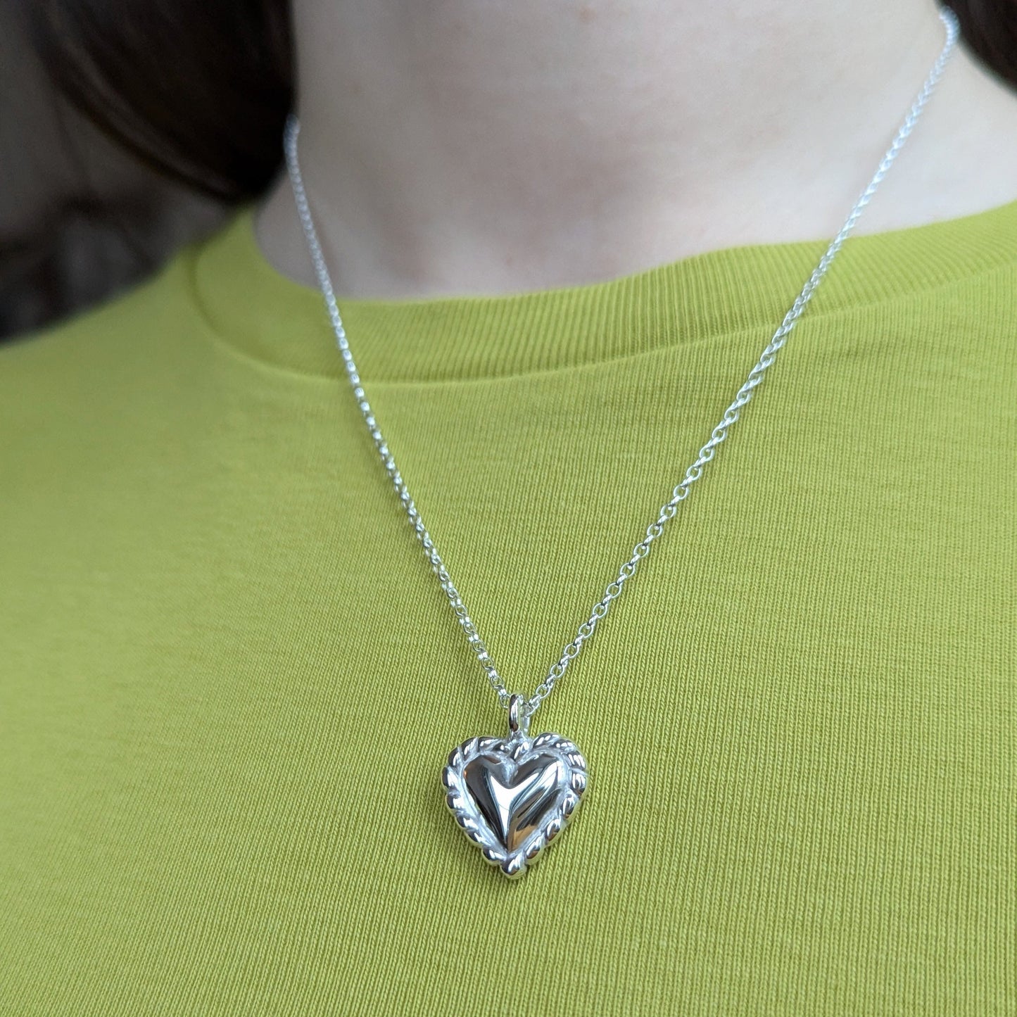 Cornish Pasty Heart Pendant