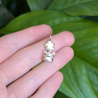 Pendant Only - Flower Pot Wax Stamp