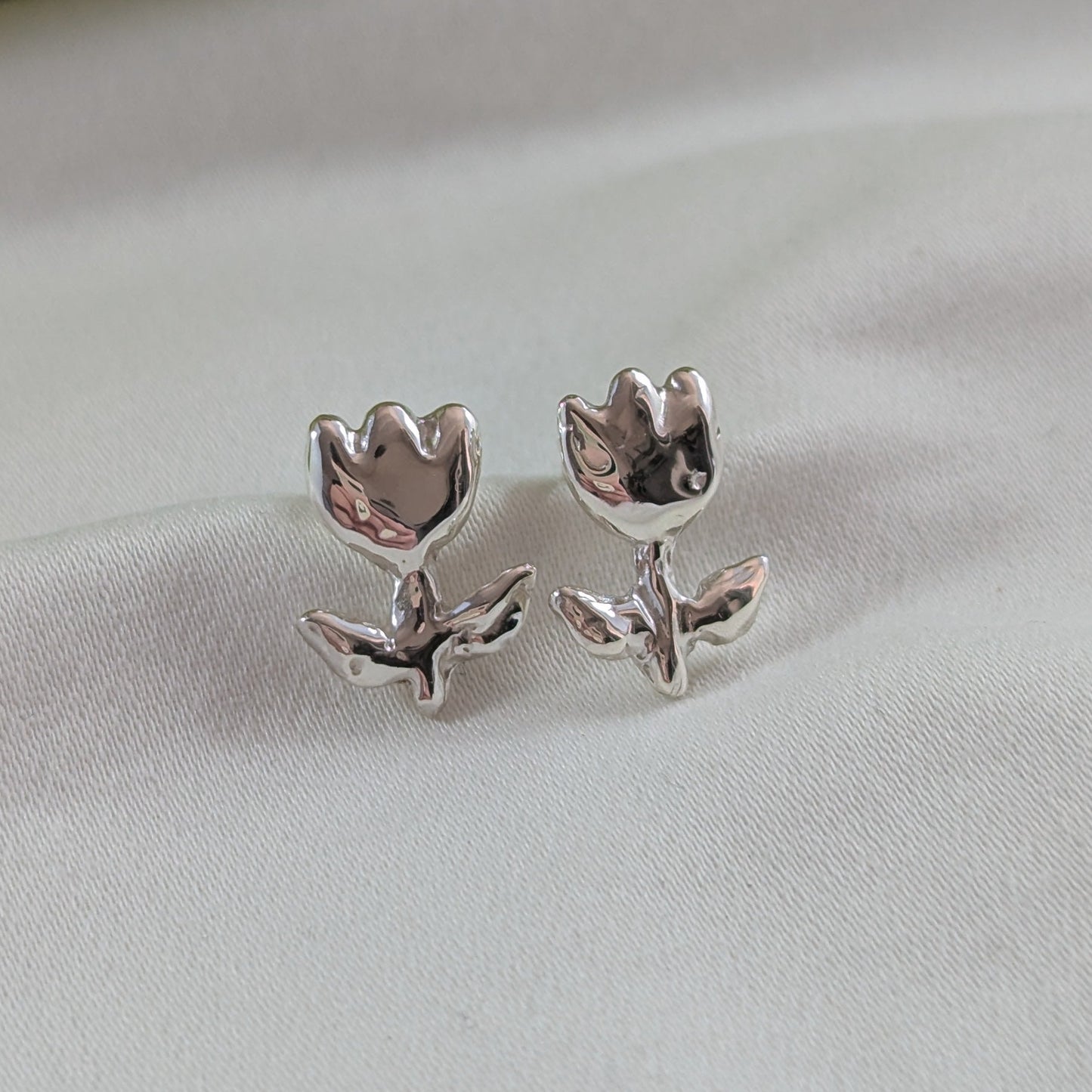 Tulip Stud Earrings - Ready To Ship