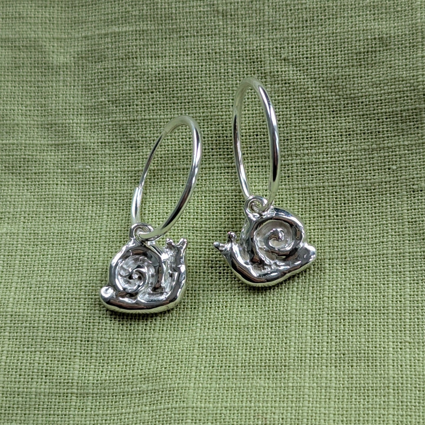 Snail Hoop Earrings - Ready To Ship