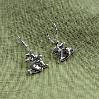 Bunny Hoop Earrings - Ready To Ship