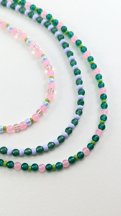 Slim beaded necklaces