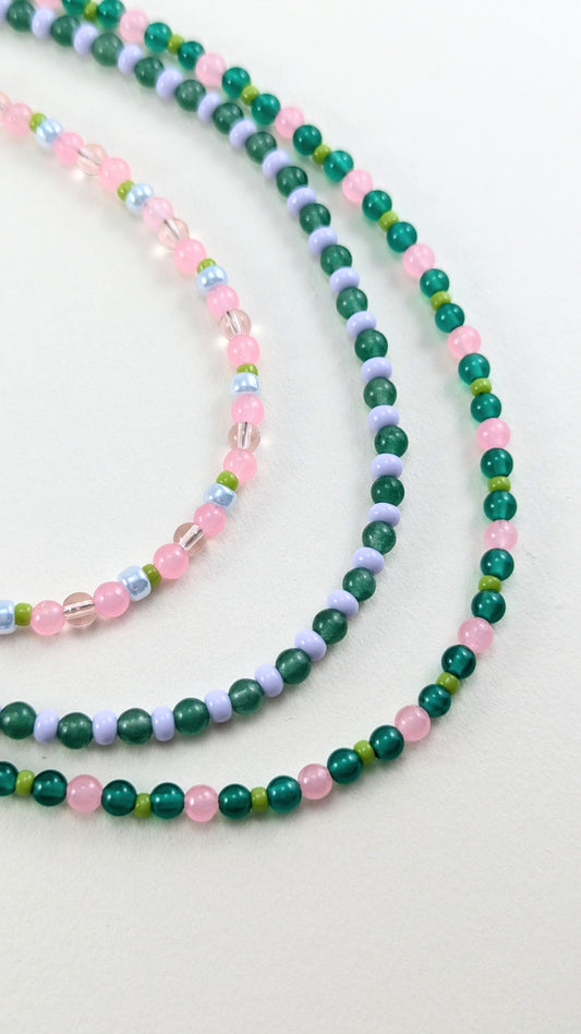 Slim beaded necklaces