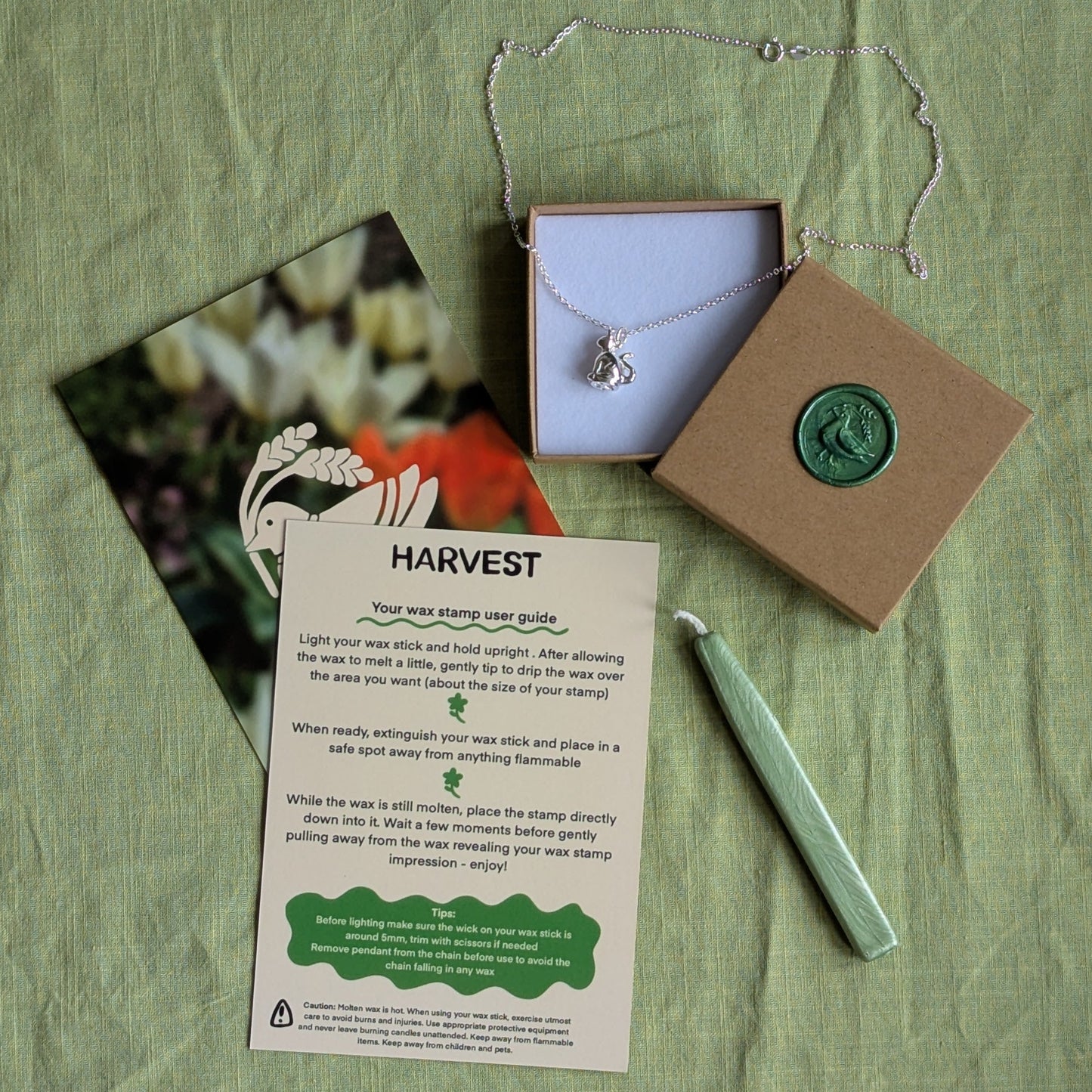 Cat Wax Stamp - Necklace Set