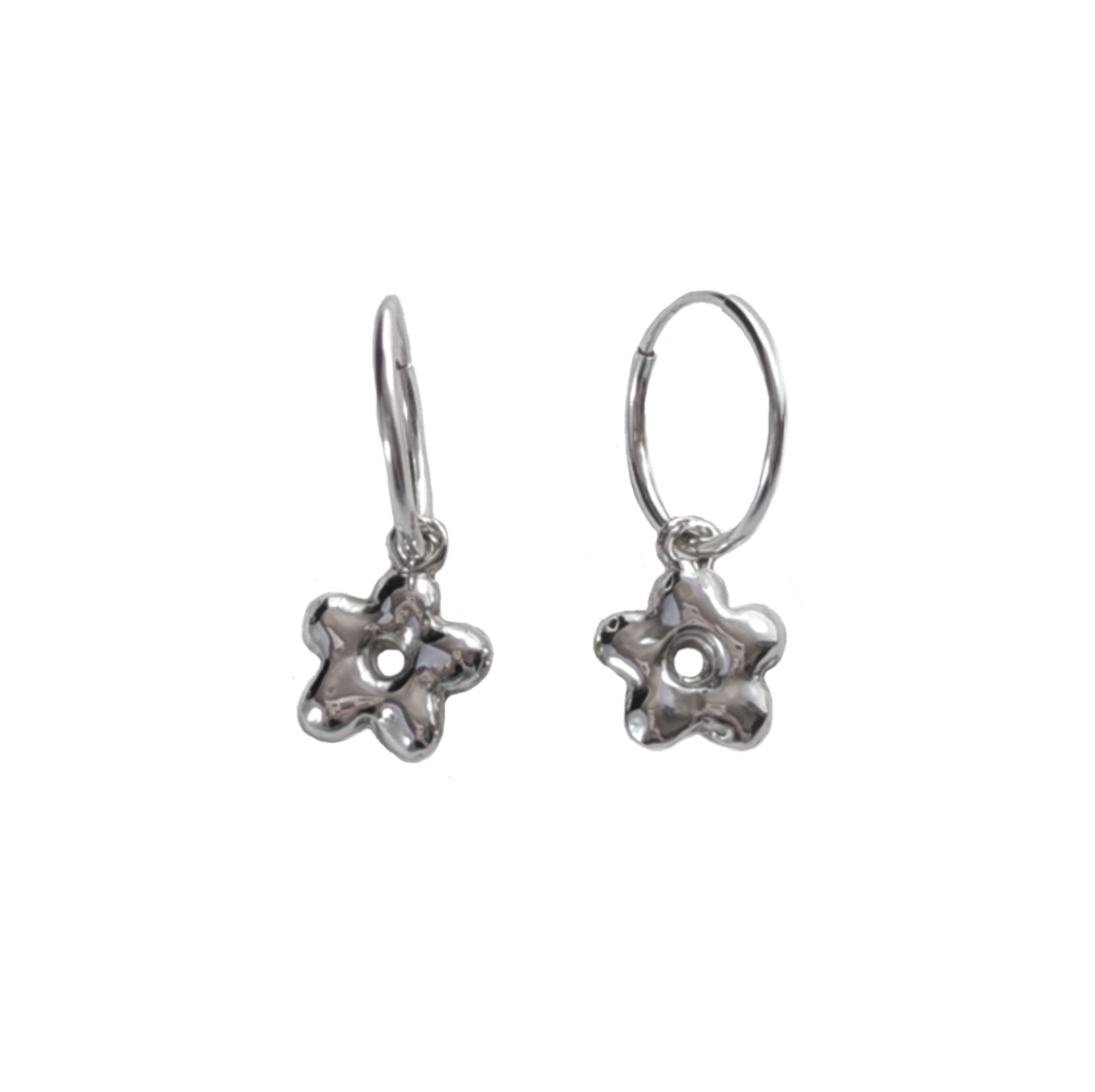Daisy Hoop Earrings - Ready To Ship