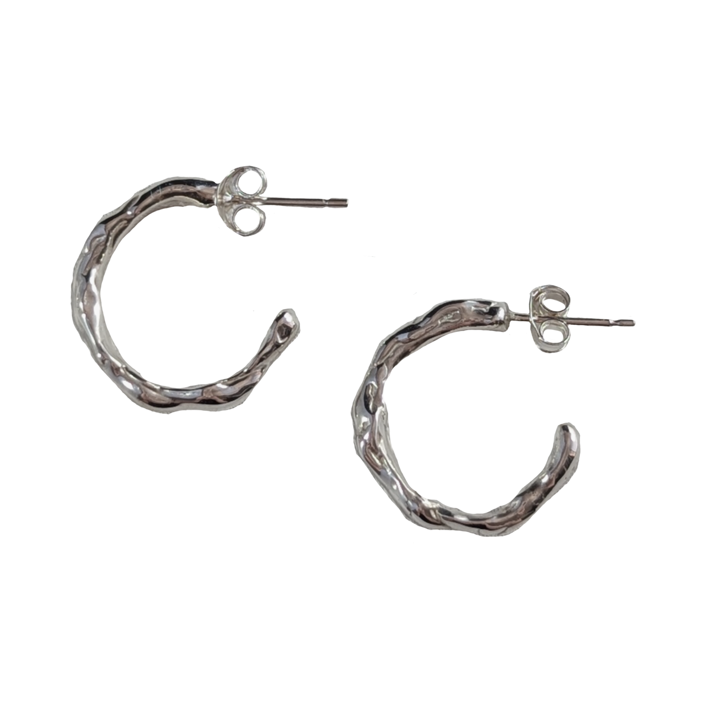 Organic Hoop Studs