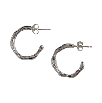 Organic Hoop Studs