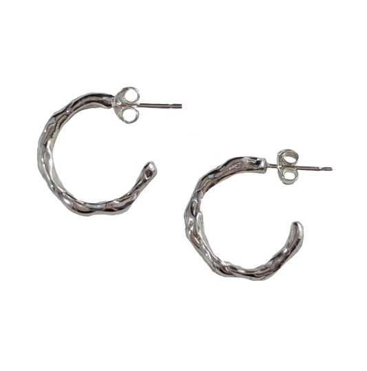 Organic Hoop Studs
