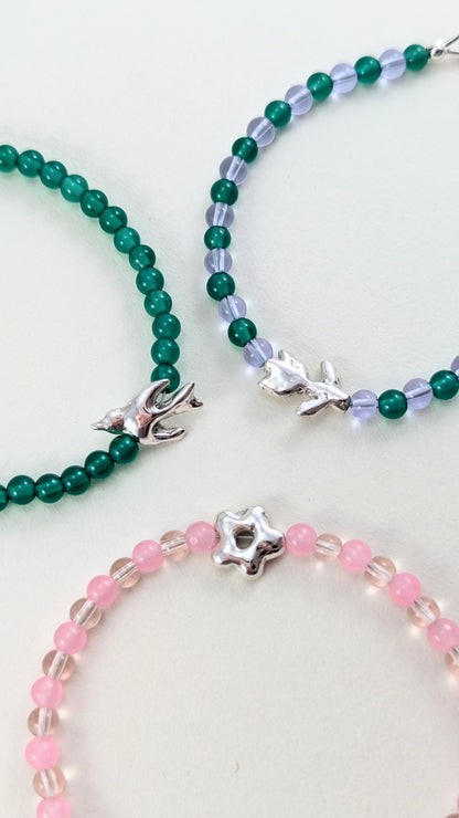 Silver Bead Bracelets