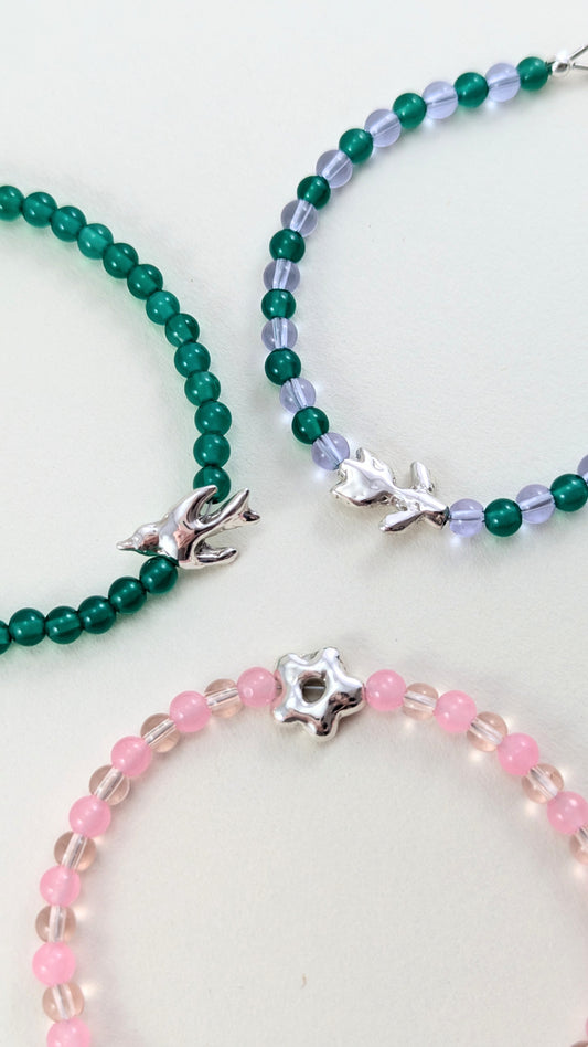 Silver Bead Bracelets