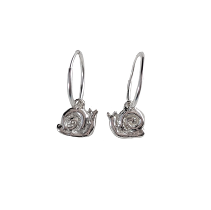 Snail Hoop Earrings - Ready To Ship