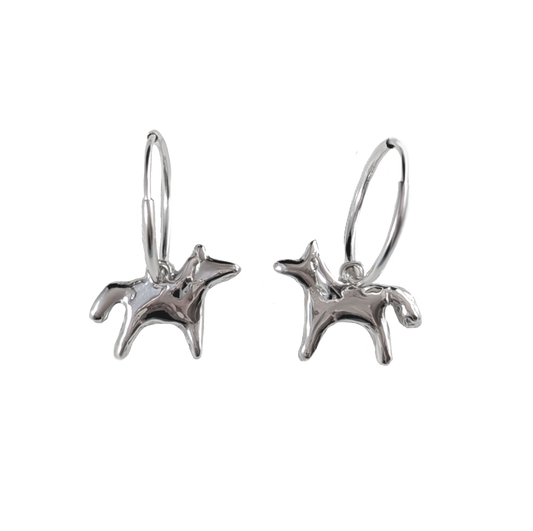 Horse Hoop Earrings - Ready To Ship