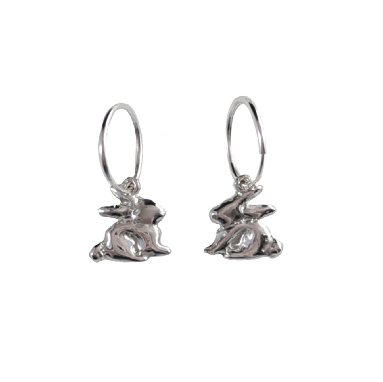 Bunny Hoop Earrings - Ready To Ship
