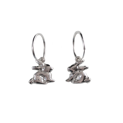 Bunny Hoop Earrings - Ready To Ship